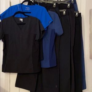 CHEROKEE SCRUB BUNDLE!! 3 tops & 5 pants